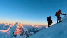 Nepalese mountaineers on their way to the summit of Mt K2 in the Gilgit-Baltistan region of northern Pakistan, on January 16. The team of mountaineers who conquered one of the world's most treacherous peaks returned home to a rapturous welcome on January 26, with cheering supporters hailing their first-ever winter summit of K2 as a triumph for their Himalayan nation.