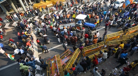 Both parties also ended up identifying a man named Amrik Singh, who purportedly shared photos and videos on social media and claimed to have taken part in the violence at Red Fort.(Amal KS/HT Photos) Both parties also ended up identifying a man named Amrik Singh, who purportedly shared photos and videos on social media and claimed to have taken part in the violence at Red Fort.(Amal KS/HT Photos)