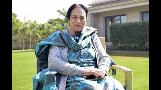 Rajni Bector, 80, is an alumna of Punjab Agricultural University, Ludhiana. (Gurpreet Singh/HT)