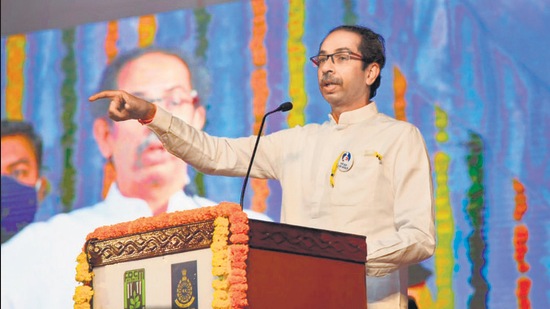 Chief minister Uddhav Thackeray at the inauguration of a zoological park in Nagpur on Tuesday. (CMO) Chief minister Uddhav Thackeray at the inauguration of a zoological park in Nagpur on Tuesday. (CMO)