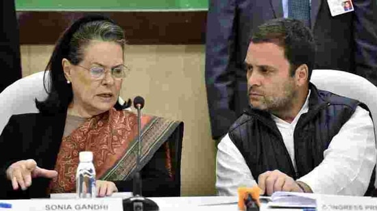 Congress leaders Rahul Gandhi and Sonia Gandhi. (Sonu Mehta/HT PHOTO) Congress leaders Rahul Gandhi and Sonia Gandhi. (Sonu Mehta/HT PHOTO)