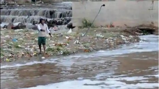 The Punjab government had filed two review petitions with the NGT, saying the state had taken remedial measures and was willing to spend <span class='webrupee'>₹</span>50 crore on landscaping Buddha Nullah in Ludhiana. The tribunal observed that taking future steps is not a ground for not paying compensation for the damage already caused. (Representative image.) The Punjab government had filed two review petitions with the NGT, saying the state had taken remedial measures and was willing to spend <span class='webrupee'>₹</span>50 crore on landscaping Buddha Nullah in Ludhiana. The tribunal observed that taking future steps is not a ground for not paying compensation for the damage already caused. (Representative image.)