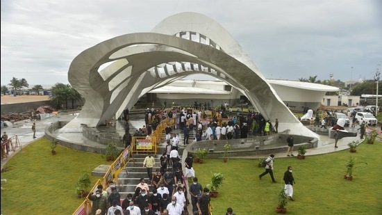 Jayalalithaa’s memorial in Chennai. (File photo)