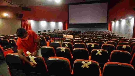 Cinema halls, facing huge losses, had also been demanding that the number of seats be increased. The government has said that they can have more people watching the shows for which revised SOPs will be issued by the I&B ministry. (HT PHOTO). Cinema halls, facing huge losses, had also been demanding that the number of seats be increased. The government has said that they can have more people watching the shows for which revised SOPs will be issued by the I&B ministry. (HT PHOTO).