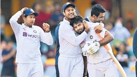 Rishabh Pant was the toast of his team mates and the cricket world as India conquered Fortress Gabba.(Getty Images)