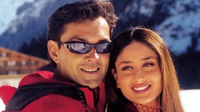 Actors Bobby Deol and Kareena Kapoor Khan in Ajnabee. Actors Bobby Deol and Kareena Kapoor Khan in Ajnabee.