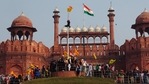 Police are probing all connections behind the Red Fort breach on Republic Day.(AP) Police are probing all connections behind the Red Fort breach on Republic Day.(AP)
