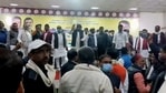 Congress in-charge Bhakta Charan Das' meeting with party workers in Patna on Tuesday, led to angry party workers expressing.their anguish over Congress' defeat in Bihar assembly elections as well as over ticket distribution.( (ANI Photo)) Congress in-charge Bhakta Charan Das' meeting with party workers in Patna on Tuesday, led to angry party workers expressing.their anguish over Congress' defeat in Bihar assembly elections as well as over ticket distribution.( (ANI Photo))