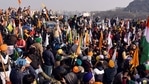 The protesting farmers continued to allege that ‘anti-social’ elements orchestrated the Jan 26 violence in order to torpedo their peaceful protests against the laws.(ANI Photo) The protesting farmers continued to allege that ‘anti-social’ elements orchestrated the Jan 26 violence in order to torpedo their peaceful protests against the laws.(ANI Photo)