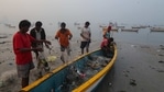 Indian fishermen clear their nets early morning after returning from the Arabian Sea in Mumbai, India.(File Photo / AP) Indian fishermen clear their nets early morning after returning from the Arabian Sea in Mumbai, India.(File Photo / AP)