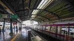 "Entry/exit gates of Lal Quila & Jama Masjid metro stations are open. All stations are open. Normal services on all lines," the DMRC said as per news agency ANI. (Representative Image)(Amal KS/HT PHOTO) "Entry/exit gates of Lal Quila & Jama Masjid metro stations are open. All stations are open. Normal services on all lines," the DMRC said as per news agency ANI. (Representative Image)(Amal KS/HT PHOTO)