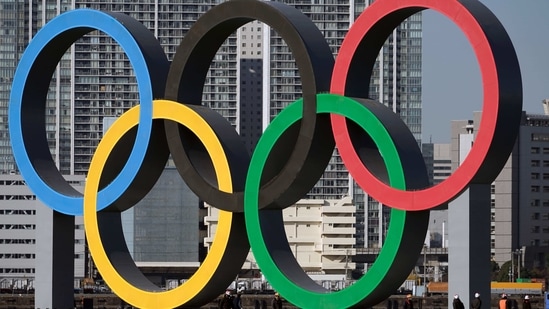 Olympic Symbol in the Odaiba section in Tokyo: File Photo(AP) Olympic Symbol in the Odaiba section in Tokyo: File Photo(AP)