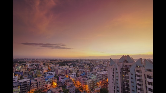 The Bengaluru skyline at dusk. (Shutterstock) The Bengaluru skyline at dusk. (Shutterstock)