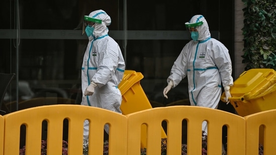 Beijing has so far frustrated international efforts to track the origins of the virus, which has killed more than 2.1 million people globally, and only recently allowed the WHO team into China after repeated delays.(AFP) Beijing has so far frustrated international efforts to track the origins of the virus, which has killed more than 2.1 million people globally, and only recently allowed the WHO team into China after repeated delays.(AFP)
