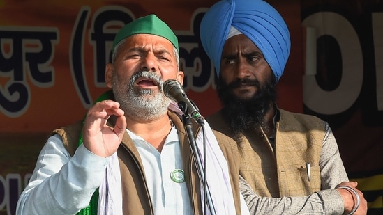 Bharatiya Kisan Union Spokesperson Rakesh Tikait.(PTI) Bharatiya Kisan Union Spokesperson Rakesh Tikait.(PTI)