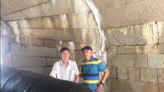 Zhang Hai with his father, Zhang Lifa, 76, who died last January after contracting Covid-19. (Photo courtesy: Zhang Hai) Zhang Hai with his father, Zhang Lifa, 76, who died last January after contracting Covid-19. (Photo courtesy: Zhang Hai)
