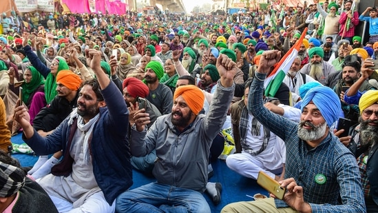 Farmer unions said the agitation at Singhu, Tikri and other border areas of the national capital will continue.(PTI Photo )