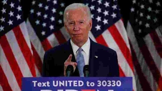 US Democratic presidential candidate and former Vice President Joe Biden speaks during a campaign event about the US economy at Delaware State University in Dover, Delaware.(REUTERS) US Democratic presidential candidate and former Vice President Joe Biden speaks during a campaign event about the US economy at Delaware State University in Dover, Delaware.(REUTERS)