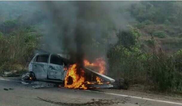 The scene from the accident site. (Videograb)