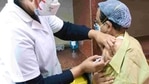 A medic administers the COVID-19 vaccine to the frontline worker during a vaccination drive in Kolkata on Monday. (ANI) A medic administers the COVID-19 vaccine to the frontline worker during a vaccination drive in Kolkata on Monday. (ANI)