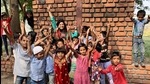 Rajshri Deshpande with the children of Pandhari. She helped rebuild the crumbling local zilla parishad school and has set up a sewing centre for women in a neighbouring village too. She continues to work as an actor. “I want to continue doing memorable things in both worlds,” she says. Rajshri Deshpande with the children of Pandhari. She helped rebuild the crumbling local zilla parishad school and has set up a sewing centre for women in a neighbouring village too. She continues to work as an actor. “I want to continue doing memorable things in both worlds,” she says.