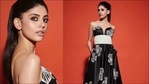 Sanjana Sanghi’s sheer black floral gown is perfect to set date night on fire(Instagram/sanjanasanghi96) Sanjana Sanghi’s sheer black floral gown is perfect to set date night on fire(Instagram/sanjanasanghi96)