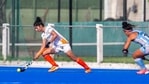 India women's hockey team vs Argentina(Hockey India) India women's hockey team vs Argentina(Hockey India)