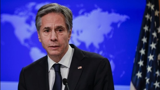 Secretary of state Antony Blinken speaks to reporters during a press briefing at the State Department in Washington on January 27. (AP) Secretary of state Antony Blinken speaks to reporters during a press briefing at the State Department in Washington on January 27. (AP)