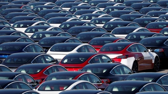 Global carmakers such as General Motors Co. and Ford Motor Co. face potentially $61 billion of lost revenue for the year because they can’t secure enough of the chips that go into a plethora of vehicle parts. (Representative Image) (AFP) Global carmakers such as General Motors Co. and Ford Motor Co. face potentially $61 billion of lost revenue for the year because they can’t secure enough of the chips that go into a plethora of vehicle parts. (Representative Image) (AFP)