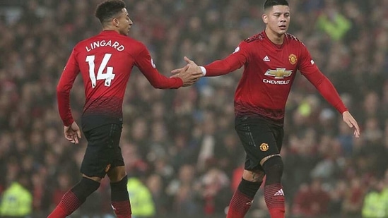 Jesse Lingard and Marcos Rojo. (Getty)