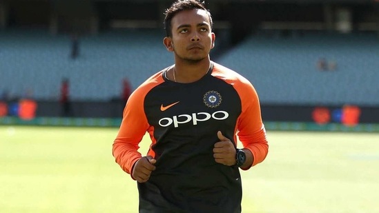 File image of Prithvi Shaw jogging. (Getty Images)