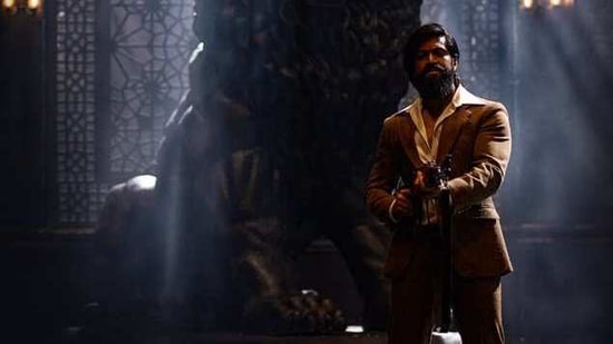Yash in the poster of KGF: Chapter 2.