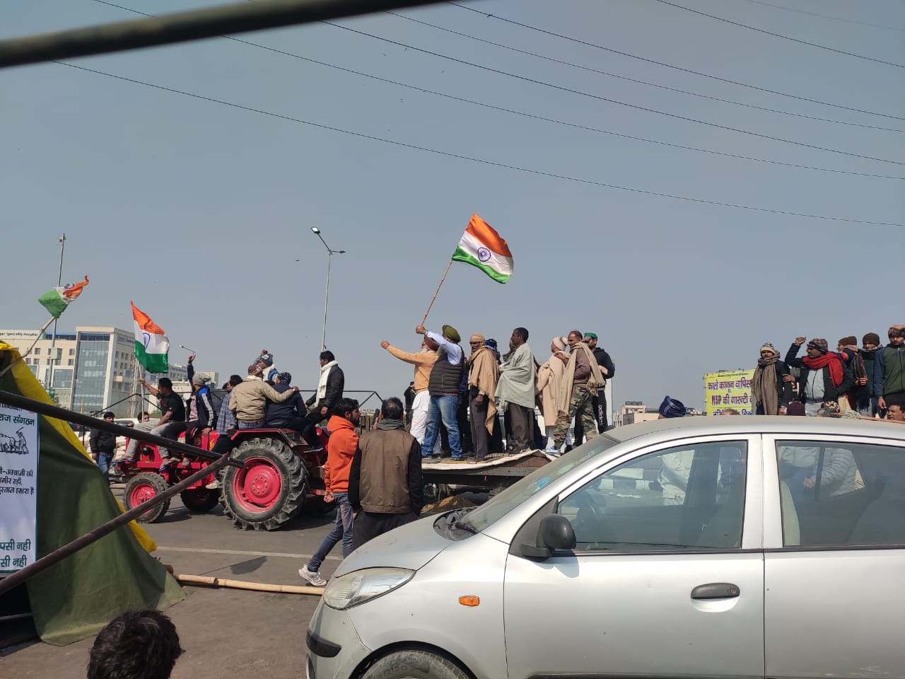 More farmers arrive at Ghazipur border to protest. (Shiv Sunny/HT photo) More farmers arrive at Ghazipur border to protest. (Shiv Sunny/HT photo)