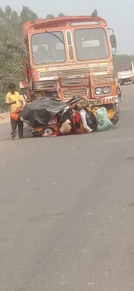 The scene from the accident site. (HT Photo ) The scene from the accident site. (HT Photo )