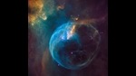 An image of the Bubble Nebula taken by NASA’s Hubble space telescope. It’s 7,100 light years away, in the constellation Cassiopeia, and has a star 45 times the size of our sun. The bubble is formed by strong solar winds pushing interstellar gasses around. (NASA, ESA, and the Hubble Heritage Team (STScI/AURA)) An image of the Bubble Nebula taken by NASA’s Hubble space telescope. It’s 7,100 light years away, in the constellation Cassiopeia, and has a star 45 times the size of our sun. The bubble is formed by strong solar winds pushing interstellar gasses around. (NASA, ESA, and the Hubble Heritage Team (STScI/AURA))
