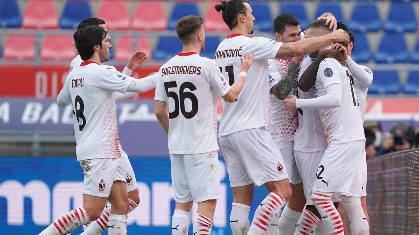 Milan back to winning ways with nervy victory at Bologna