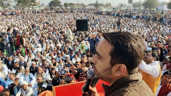 “How can one name farmers as traitors?” asked Chaudhary at a mahapanchayat at a college ground in Mathura district. (ANI)