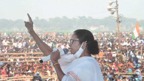 A TMC leader claimed that CM Mamata Banerjee was not bothered about leaders leaving TMC to join the BJP. (HT_PRINT) A TMC leader claimed that CM Mamata Banerjee was not bothered about leaders leaving TMC to join the BJP. (HT_PRINT)