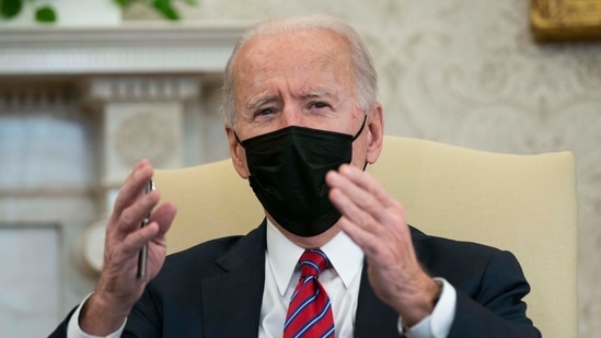 Washington: President Joe Biden speaks during a meeting with Treasury Secretary Janet Yellen in the Oval Office of the White House, Friday, Jan. 29, 2021, in Washington. AP/PTI(AP01_30_2021_000014A) (AP) Washington: President Joe Biden speaks during a meeting with Treasury Secretary Janet Yellen in the Oval Office of the White House, Friday, Jan. 29, 2021, in Washington. AP/PTI(AP01_30_2021_000014A) (AP)