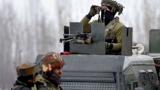 A joint operation was launched by the security forces at Lelhar village in Kashmir late Friday night. (PTI Photo/Representational use) A joint operation was launched by the security forces at Lelhar village in Kashmir late Friday night. (PTI Photo/Representational use)