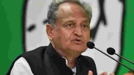 Rajasthan chief minister Ashok Gehlot’s comment comes amid ongoing protests being carried out by farmers in and around the borders of Delhi against the three farm laws that were implemented by the Centre in September.(PTI photo)