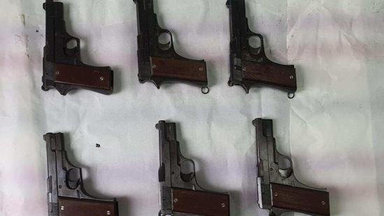 More raids are being conducted to recover arms and nab the associates of the arrested persons. (HT Photo) More raids are being conducted to recover arms and nab the associates of the arrested persons. (HT Photo)