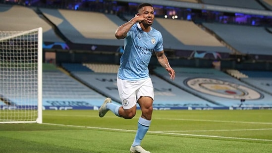 Gabriel Jesus of Manchester City celebrates. (Getty Images)