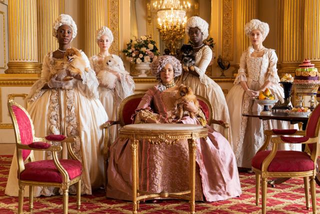 Bridgerton goes a step further than most Regency-era shows, adding people of colour (including a Black queen) to the standard elements of opulent gowns, balls, blighted love, gossip and scandal. (Netflix) Bridgerton goes a step further than most Regency-era shows, adding people of colour (including a Black queen) to the standard elements of opulent gowns, balls, blighted love, gossip and scandal. (Netflix)