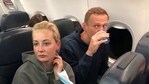 Russian opposition leader Alexei Navalny and his wife Yulia Navalnaya are seen onboard a plane during a flight from Berlin to Moscow,(File Photo / REUTERS)