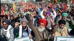 Activists of farmers' unions raise slogans in Amritsar on January 30 as they observe fast in solidarity with the ongoing agitation against farm reforms. (PTI) Activists of farmers' unions raise slogans in Amritsar on January 30 as they observe fast in solidarity with the ongoing agitation against farm reforms. (PTI)