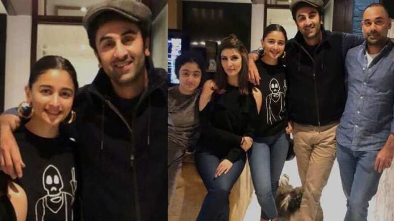 Alia Bhatt, Ranbir Kapoor have an expected intruder between them as they pose for a photo with Riddhima post lunch