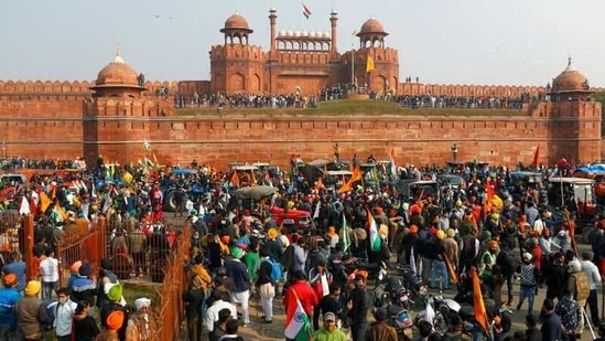 The FIR details the siege by the protesters, damage to the property and the response by the security forces at the Unesco World Heritage Site.(Reuters)