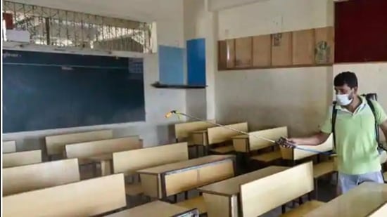 Many private schools have completed the initial preparations keeping in mind the current norms of social distancing and sanitation. (Pic for representation) Many private schools have completed the initial preparations keeping in mind the current norms of social distancing and sanitation. (Pic for representation)