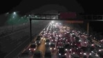 Traffic police officials said vehicles are being diverted on other routes such as Vikas Marg, DND, and those in the south and north Delhi.(HT Photo) Traffic police officials said vehicles are being diverted on other routes such as Vikas Marg, DND, and those in the south and north Delhi.(HT Photo)
